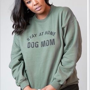 Lulusimonstudio “Stay at home dog mom” sweatshirt